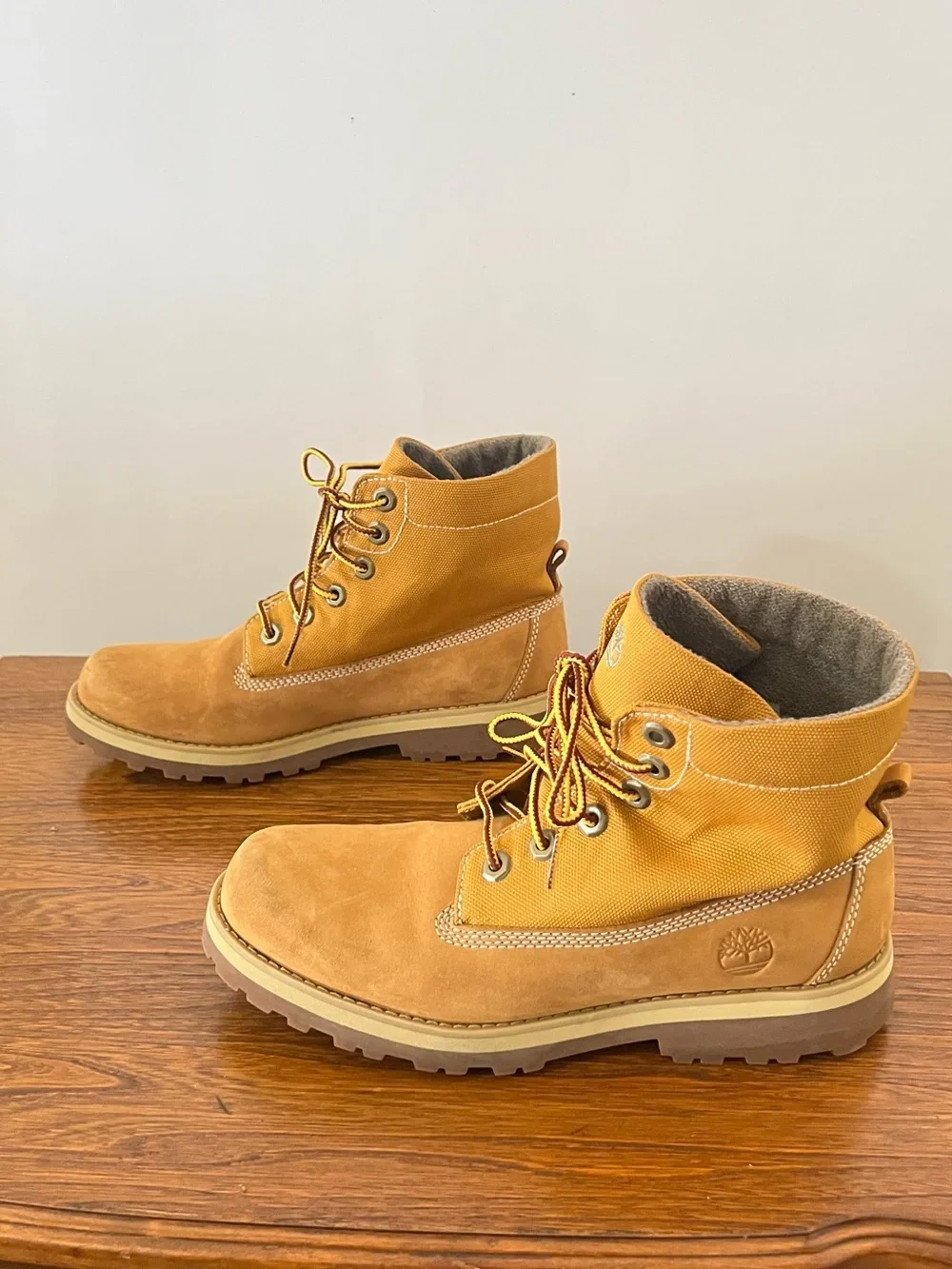 Timberland Men's Wheat/Tan Nubuck Lace-Up Work Boots